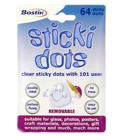 Bostik Sticki Dots - Removable 64 Dots.